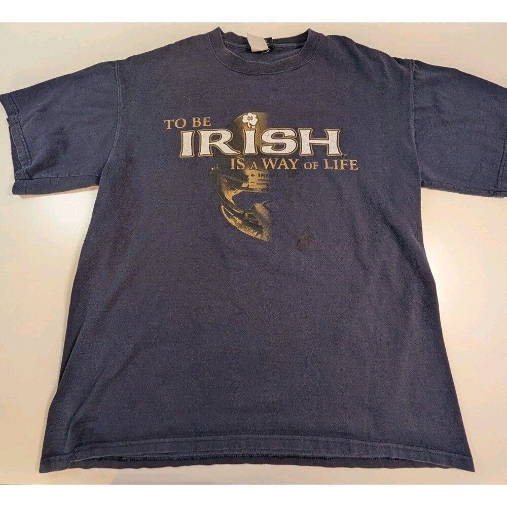 Vintage 90s Jansport Notre Dame Irish Is The Fighting Way Onward To Victory Sz L